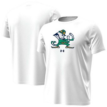 Men's Under Armour White Notre Dame Fighting Irish Core Tech Stretch T-Shirt