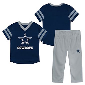 Toddler Outerstuff Navy Dallas Cowboys Redzone Jersey Top and Pant Set