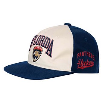 Youth Outerstuff Natural/Navy Florida Panthers Arch Snapback Hat