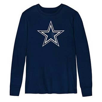 Preschool Outerstuff Navy Dallas Cowboys Primary Logo Long Sleeve T-Shirt