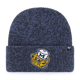 Unisex '47 Navy Michigan Wolverines Brain Freeze Cuff Knit Hat