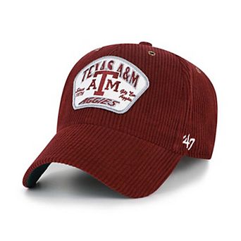 Unisex '47 Maroon Texas A&M Aggies Accordia Corduroy MVP Adjustable Hat