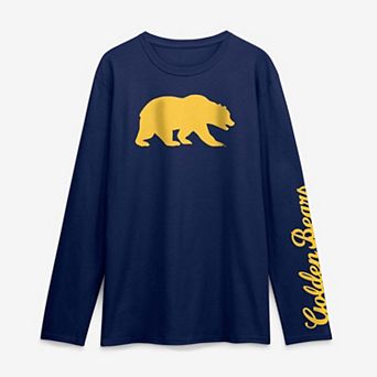 Men's Logo Athletic Navy Cal Bears Primary Logo Long Sleeve T-Shirt
