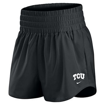 Women's Nike Black TCU Horned Frogs Ultra Dri-FIT High-Rise Shorts