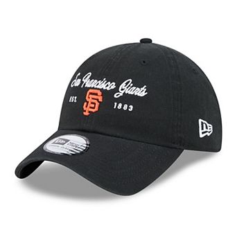 Women's New Era Black San Francisco Giants Script Casual Classic Adjustable Hat
