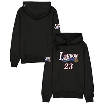 Men's New Era LeBron James Black Philadelphia 76ers Hoodie