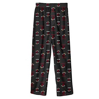 Youth Outerstuff Black Miami Heat Printed Pajama Pants