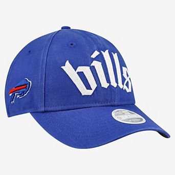 Women's New Era Royal Buffalo Bills Gothic Font 9FORTY M-Crown Adjustable Hat