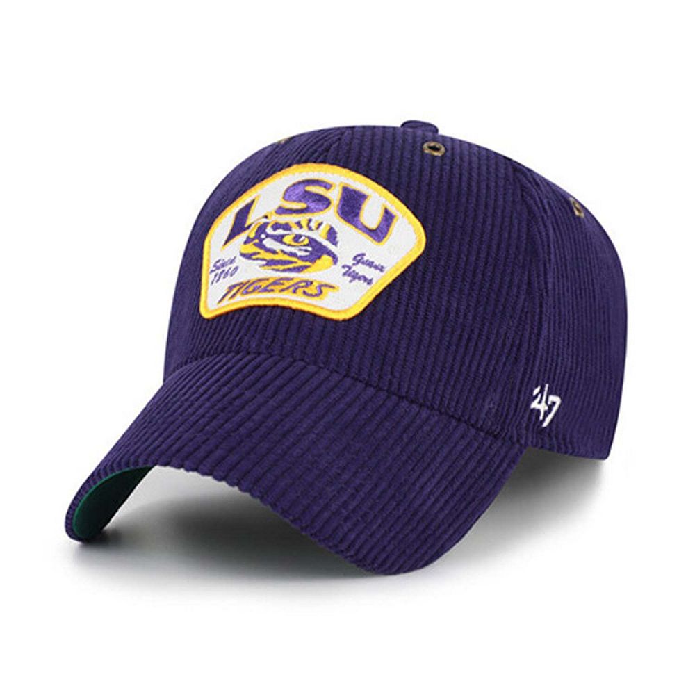 LAD MUSICIAN セットアップ 21AW GRAY PURPLE Unisex '47 Purple LSU Tigers Accordia Corduroy MVP Adjustable Hat