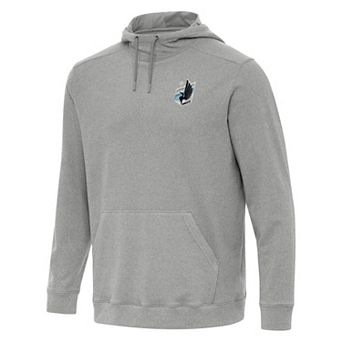 Men's Antigua Heather Gray Minnesota United FC Cloud Pullover Hoodie