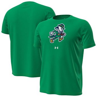 Men's Under Armour Kelly Green Notre Dame Fighting Irish Golf Leprechaun Core Tech Stretch T-Shirt