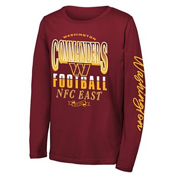 Youth Outerstuff Burgundy Washington Commanders Real Ones Long Sleeve T-Shirt
