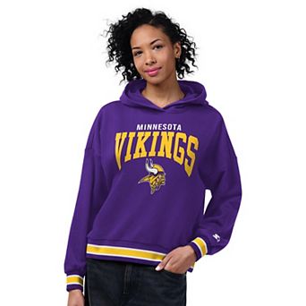 Women's Starter Purple Minnesota Vikings Home Plate Hoodie