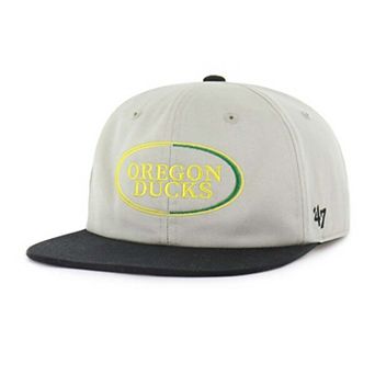 Unisex '47 Gray/Black Oregon Ducks Ovalcrest Captain Snapback Hat
