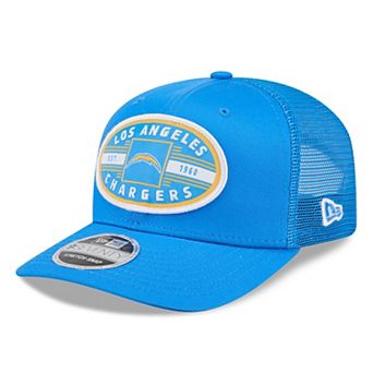 Men's New Era Powder Blue Los Angeles Chargers Collegiate 9SEVENTY Trucker Hat