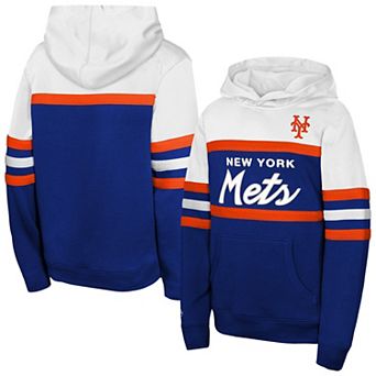 Toddler Mitchell & Ness Royal New York Mets Head Coach Pullover Hoodie