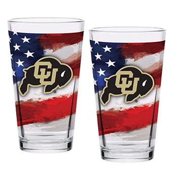 Colorado Buffaloes Two-Pack 16oz. Americana Pint Glass Set