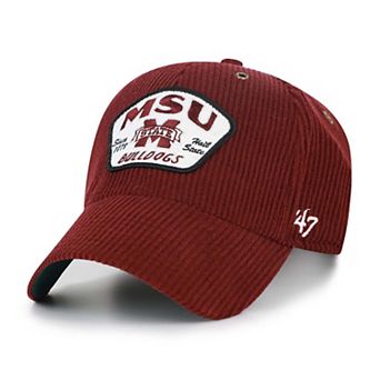 Unisex '47 Maroon Mississippi State Bulldogs Accordia Corduroy MVP Adjustable Hat