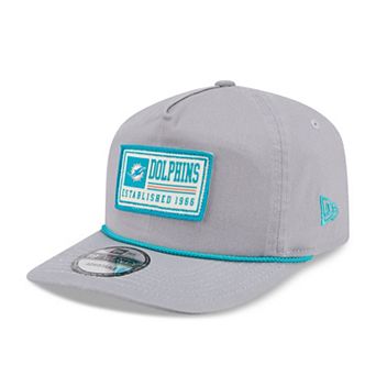 Men's New Era Gray Miami Dolphins Patch 19TWENTY Adjustable Hat