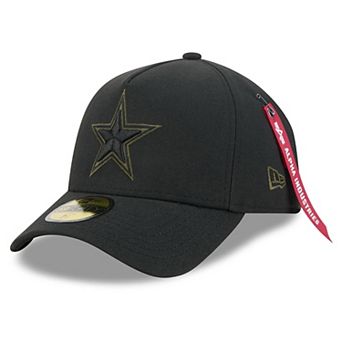 Men's New Era x Alpha Industries Black Dallas Cowboys A-Frame 59FORTY Fitted Hat