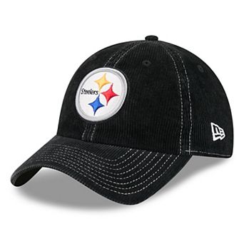 Men's New Era Black Pittsburgh Steelers Corduroy Casual Classic Adjustable Hat