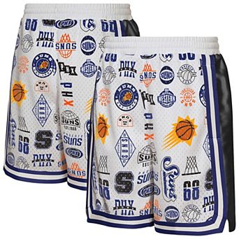 Youth Outerstuff White Phoenix Suns Ball Hog Dazzle Basketball Short