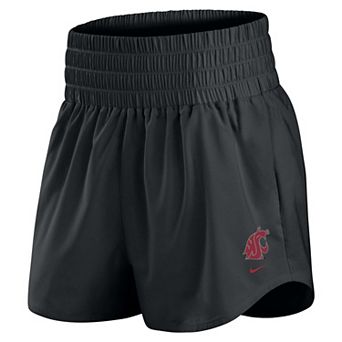Women's Nike Black Washington State Cougars Ultra Dri-FIT High-Rise Shorts