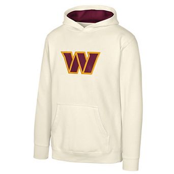 Youth Outerstuff Natural Washington Commanders Prime Pullover Hoodie