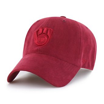 Unisex '47 Red Milwaukee Brewers Fall Feelings Ballpark Suede Clean Up Hat