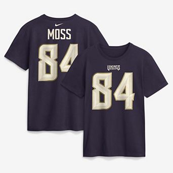 Men's Nike Randy Moss Purple Minnesota Vikings 2026 Rivalries Collection Player Name & Number T-Shirt