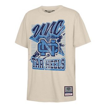 Youth Mitchell & Ness Natural North Carolina Tar Heels Collegiate T-Shirt