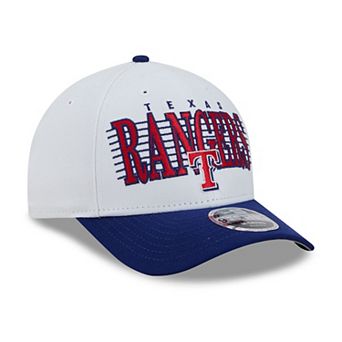 Men's New Era White/Royal Texas Rangers Loyal 9FORTY M-Crown Adjustable Hat