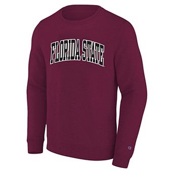 Men's Big and Tall Champion Garnet Florida State Seminoles Arch Applique Sweatshirt