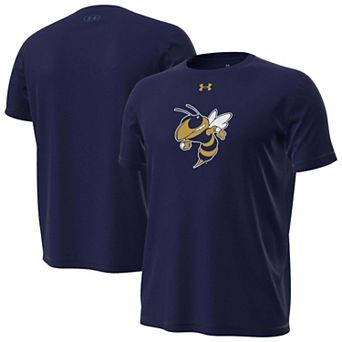 Men's Under Armour Navy Georgia Tech Yellow Jackets Core Tech Stretch T-Shirt