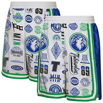 Youth Outerstuff White Minnesota Timberwolves Ball Hog Dazzle Basketball Short