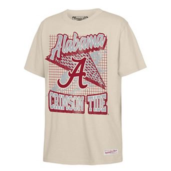 Youth Mitchell & Ness Natural Alabama Crimson Tide Collegiate T-Shirt