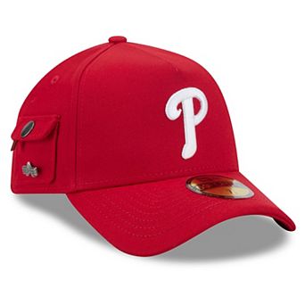 Men's New Era Red Philadelphia Phillies A-Frame 59FORTY Fitted Hat