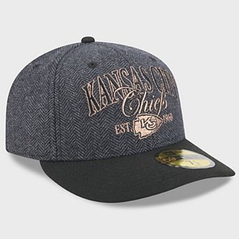 Men's New Era Charcoal Kansas City Chiefs Faux Wool 59FIFTY Fitted Hat