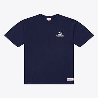 Men's Mitchell & Ness Navy LA Clippers Core Essentials T-Shirt
