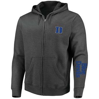 Men's Profile Heather Charcoal Duke Blue Devils Big & Tall Full-Zip Hoodie