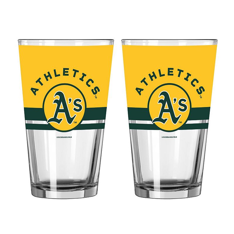 Logo Brands Athletics Two-Piece 16oz. Horizon Pint Glass Set, Team
