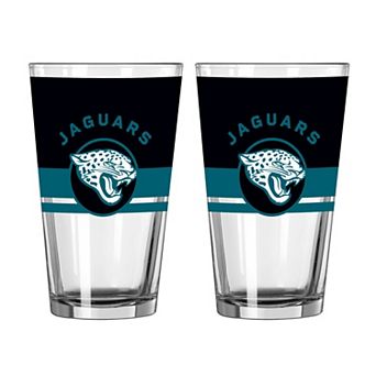 Logo Brands Jacksonville Jaguars Two-Piece 16oz. Horizon Pint Glass Set