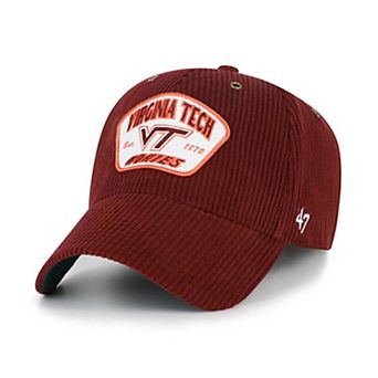 Unisex '47 Maroon Virginia Tech Hokies Accordia Corduroy MVP Adjustable Hat