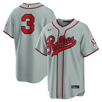 Men's Nike Bryce Harper Gray Philadelphia Phillies 2026 Field of Dreams Stadium Jersey
