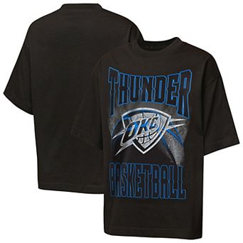 Youth Outerstuff Black Oklahoma City Thunder Ballin Rockers Oversized Fashion T-Shirt