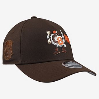Youth New Era Brown Cleveland Browns Cartoon A-Frame 9FORTY Adjustable Hat