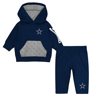 Toddler Outerstuff Navy Dallas Cowboys Drive Stopper Two-Piece Fleece Set