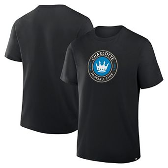 Men's Fanatics Black Charlotte FC Logo T-Shirt