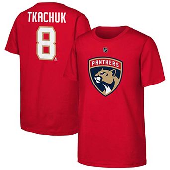 Youth Outerstuff Brady Tkachuk Red Florida Panthers Flat Name & Number T-Shirt