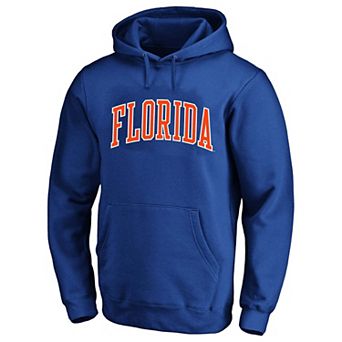 Men's Champion Royal Florida Gators Arch Over Tackle Twill Hoodie